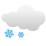 Vereinzelte Wolken mit Schneeregen Vereinzelte Wolken mit Schneeregen