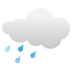 Bedeckt mit Regen Bedeckt mit Regen